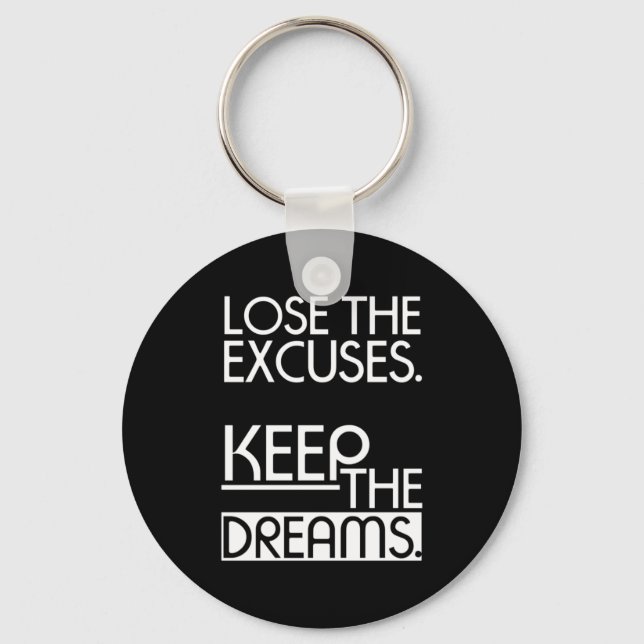 Birthday Gift Keep The Dreams Key Ring (Front)