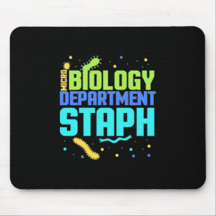 Birthday Gift Micro Biology Department Staph Mouse Mat