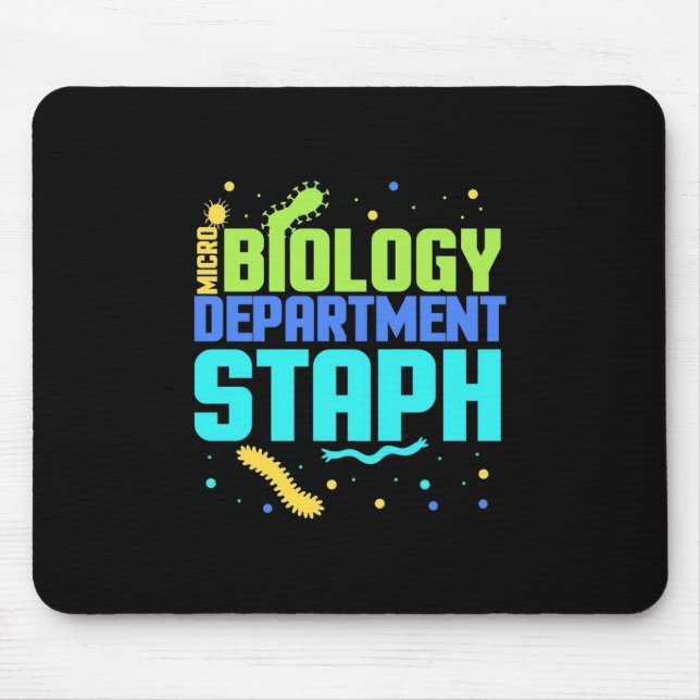 Birthday Gift | Micro Biology Department Staph Mouse Mat (Front)