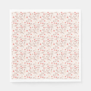 Birthday Gift Pink Rose Napkin