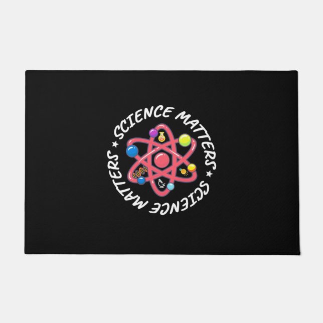 Birthday Gift | Proud Science Matters Doormat (Front)