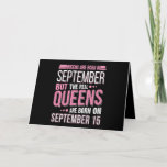 Birthday Gift | Queen Are Born In September Gift Card<br><div class="desc">Birthday Gift | Queen Are Born In September Gift</div>