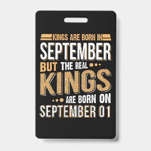 Birthday Gift Queen Are Born In September Gift ID Badge