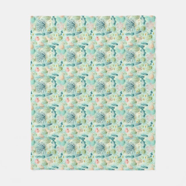 Birthday Gift | Saltwater Heals Everything Fleece Blanket (Front)