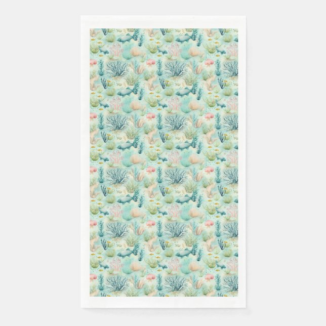 Birthday Gift | Saltwater Heals Everything Napkin (Front)