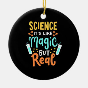 Birthday Gift   Science It Is Like Magic Ceramic Tree Decoration