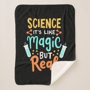 Birthday Gift   Science It Is Like Magic Sherpa Blanket