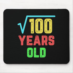 Birthday Gift Square Root Of 100 10 Years Old  Mouse Mat
