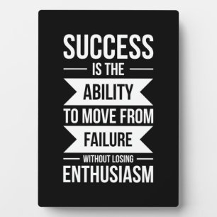 Birthday Gift Success Is The Ability To Move Plaque