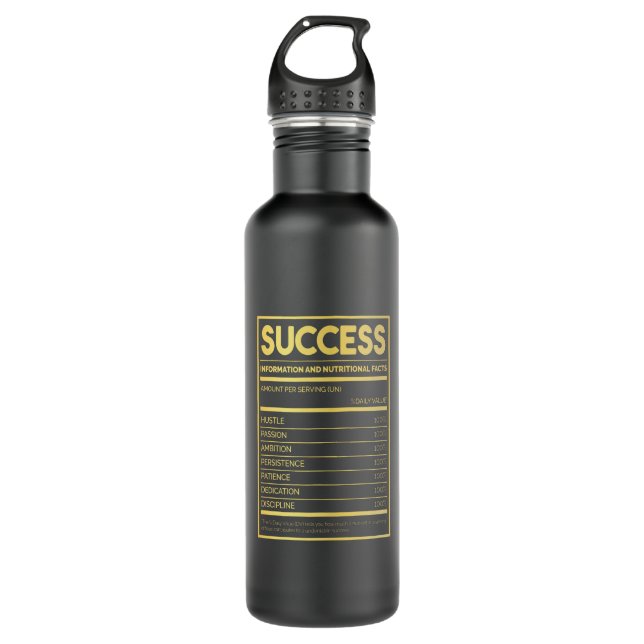 Birthday Gift Success Nutritional Facts 710 Ml Water Bottle (Front)