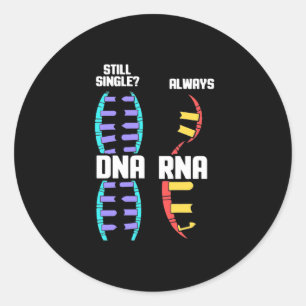 Birthday Gift Teacher Biologist DNA And RNA Classic Round Sticker