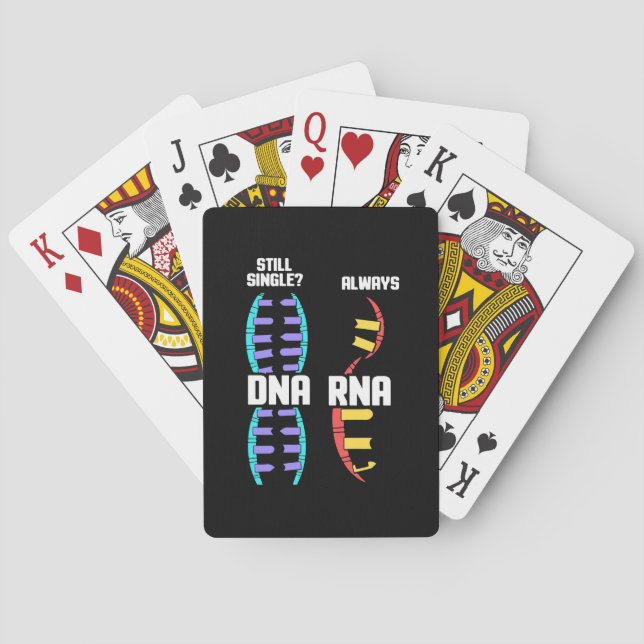 Birthday Gift | Teacher Biologist DNA And RNA Playing Cards (Back)