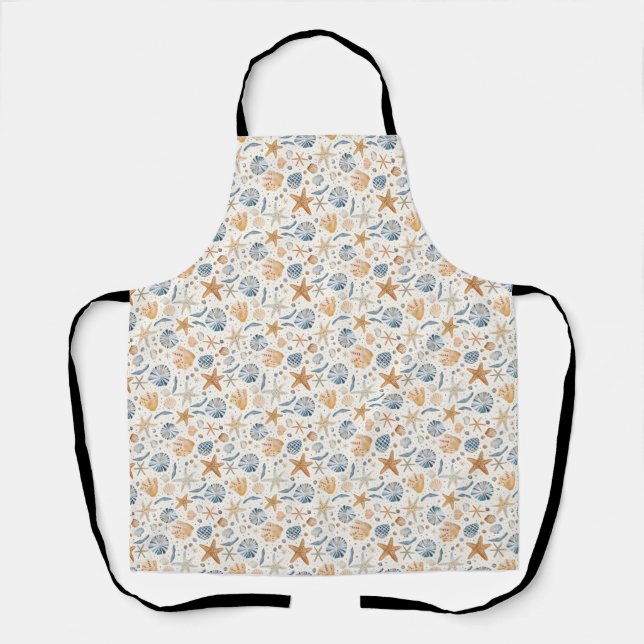 Birthday Gift | The Sea Teaches Patience Apron (Front)