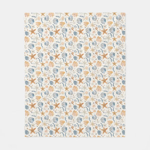 Birthday Gift The Sea Teaches Patience Fleece Blanket