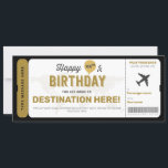 Birthday Gift Ticket Surprise Boarding Pass Card<br><div class="desc">This is the perfect way to gift a surprise trip for any occasion!  Suitable for any age.</div>
