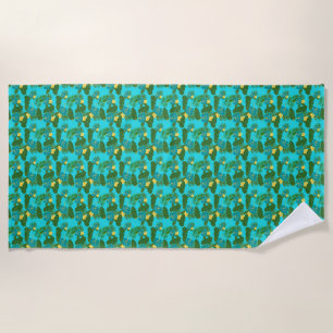 Birthday Gift Tropical Paradise Is Calling Beach Towel