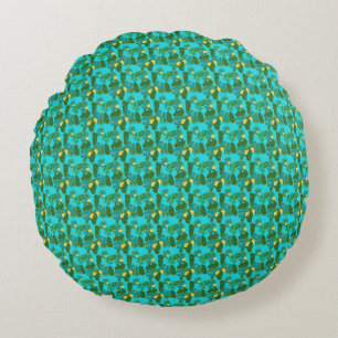 Birthday Gift Tropical Paradise Is Calling Round Cushion