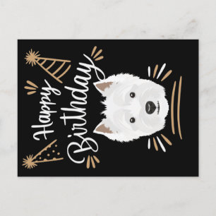 Birthday Gift West Highland Terrier Postcard