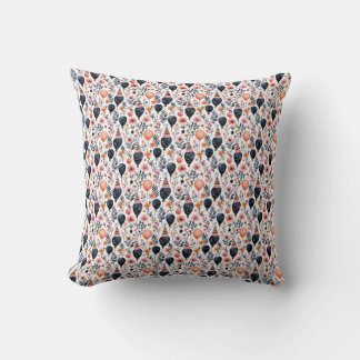 Birthday Gift | Whimsical Balloon and Flower Cushion