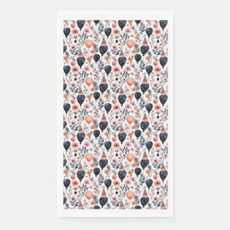 Birthday Gift | Whimsical Balloon and Flower Napkin