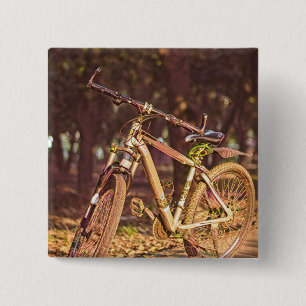 Birthday gifts for bike lovers 15 cm square badge
