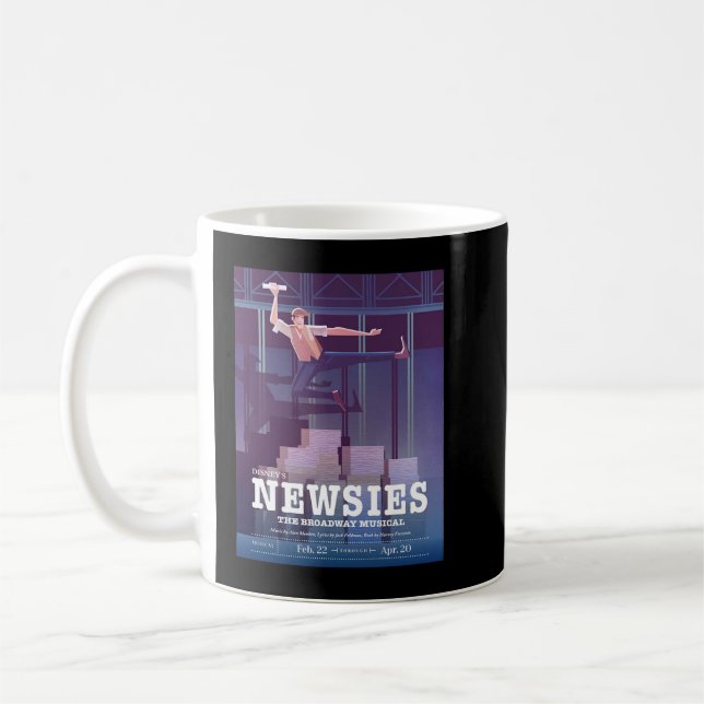 Birthday Gifts Newsies Broadway Musicial Cover Coffee Mug (Left)