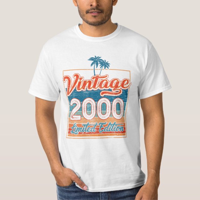 Birthday Gifts Vintage 2000 T-Shirt (Front)
