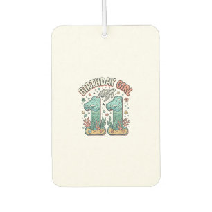 Birthday Girl 11 Sea Turtle Ocean Party Design_1 Car Air Freshener