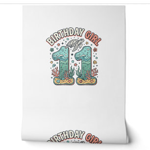 Birthday Girl 11 Sea Turtle Ocean Party Design_1 Wallpaper