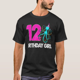Birthday Girl 12 Octopus Love T-Shirt