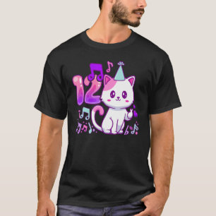 Birthday girl 12 years old, K-pop finger heart, ki T-Shirt