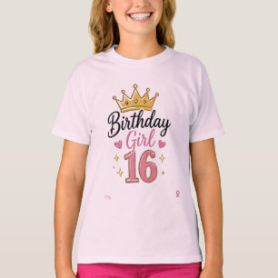 Birthday Girl 16 Teen T-Shirt