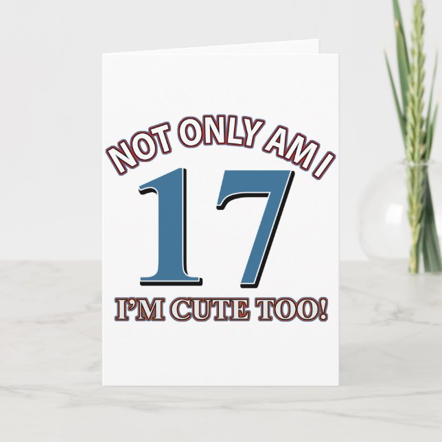 Birthday Girl 17 Card (Front)