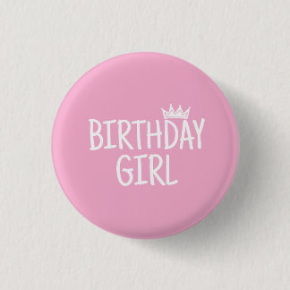 Birthday Girl 3 Cm Round Badge
