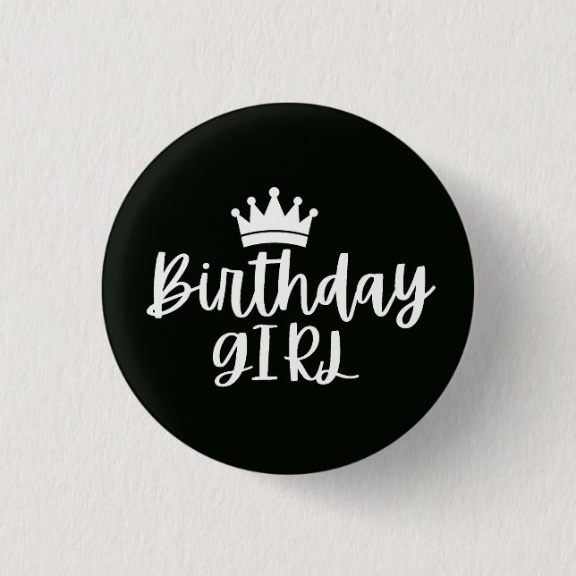 Birthday Girl 3 Cm Round Badge (Front)