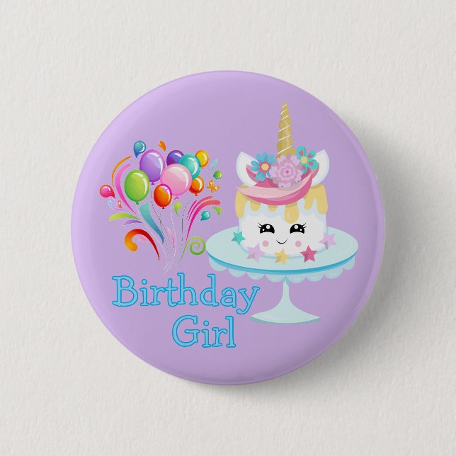 Birthday Girl  6 Cm Round Badge (Front)