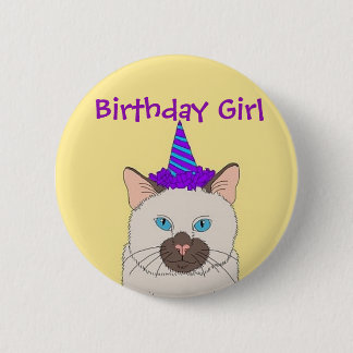 Birthday Girl 6 Cm Round Badge