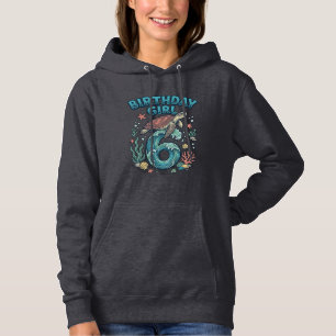 Birthday Girl 6 Sea Turtle Vintage Party Design_1 Hoodie
