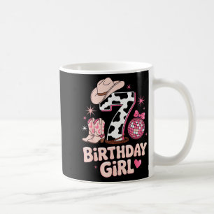 Birthday Girl 7 Cowgirl Party Outfit Fun Disco The Coffee Mug