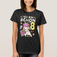Birthday girl 8 years old, Unicorn, Pop It, German