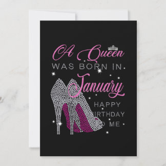 Birthday Girl | A Queen Was Born In January Announcement