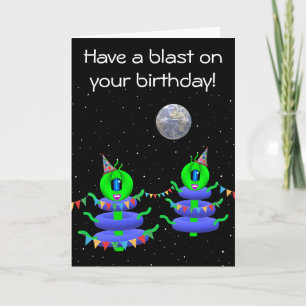 Birthday Girl Aliens Greeting Card by Jo Images