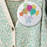 Birthday Girl Animal Pattern Balloons Button<br><div class="desc">Birthday Girl Animal Pattern Balloons Button is a bunch of colourful animal pattern balloons to make the birthday girl feel special. Confetti sprinkle in the background.</div>