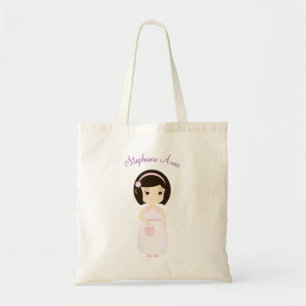 Birthday Girl at Gift Table Tote Bag