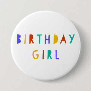 Birthday Girl Birthday Pin Badge Party Accessory
