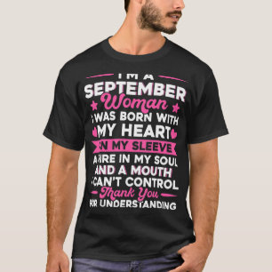 Birthday Girl Born In September I Am A September T-Shirt
