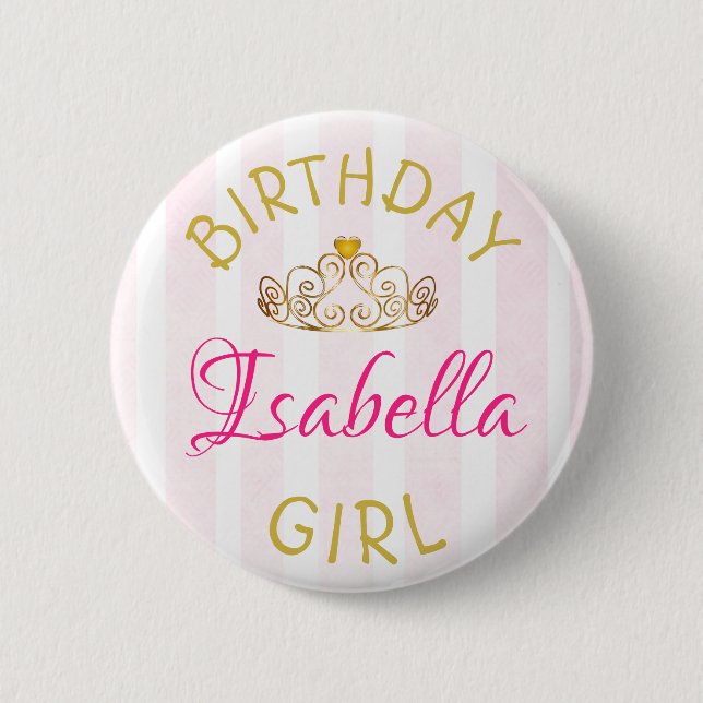 Birthday Girl Button (Front)