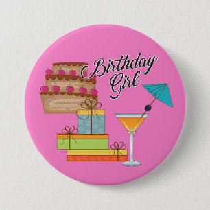 Birthday Girl  Button