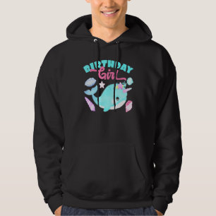 Birthday Girl Cake Candle Narwhale Animals Fish To Hoodie