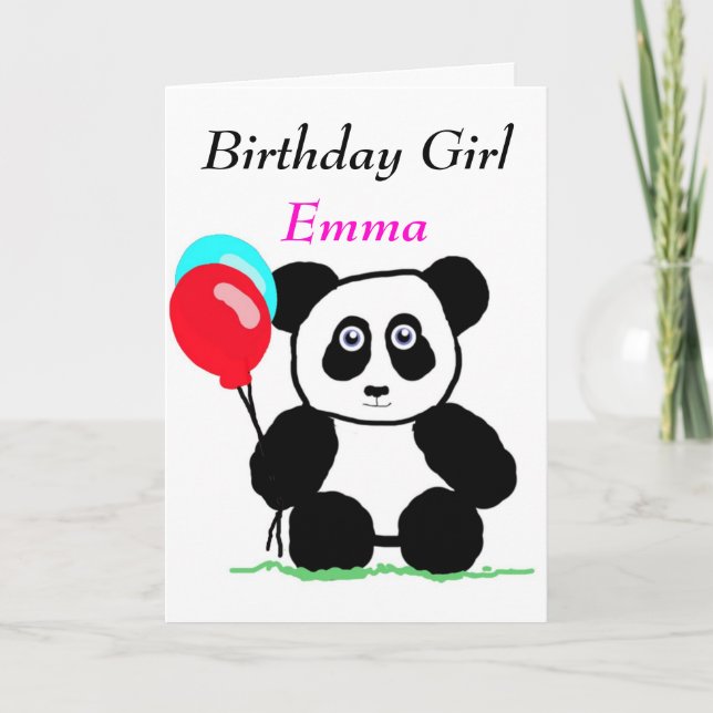 Birthday girl card (Front)